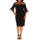 Blu Sage 3/4 Sleeve Party Dress - Plus