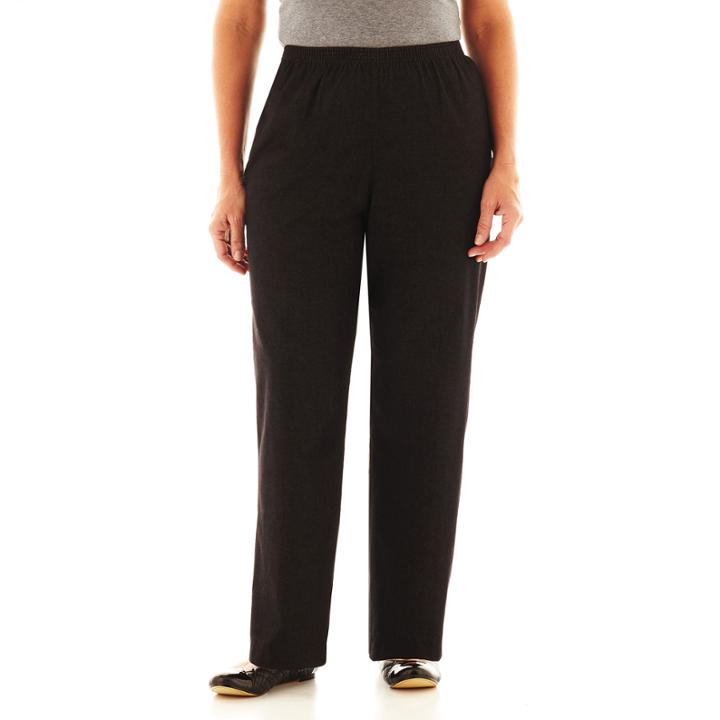 Alfred Dunner Black Denim Pants - Plus (30/27 Short)