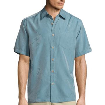 Havanera Short Sleeve Floral Jacquard Shirt