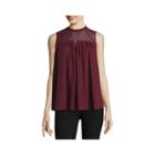 Worthington Sleeveless Grommet-detail Blouse