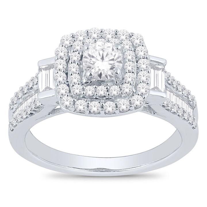 Womens 1 1/4 Ct. T.w. Diamond White Engagement Ring