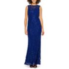 Blu Sage Sleeveless Sequin Lace Gown