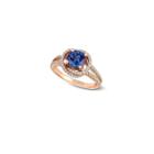 Grand Sample Sale By Le Vian Blueberry Tanzanite & 1/3 Ct. T.w. Vanilla Diamonds In 14k Strawberry Gold Ring