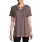 Xersion Studio Lace Up Tee - Tall