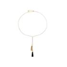 Monet Jewelry Womens Fabrictssl Cryblkgld