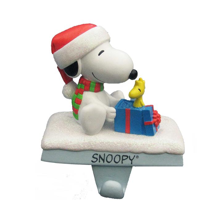 Kurt Adler 4.6 Peanuts Snoopy And Woodstock Stocking Hanger