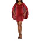 24/7 Comfort Apparel Spectacular Caped Sheath Dress