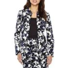 Black Label By Evan-picone Floral Suit Jacket