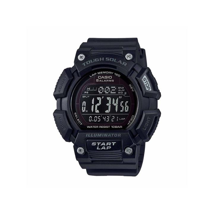 Casio Table Tough Solar Runner Mens Black Strap Watch-stls1101b2pb