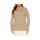 Worthington Long Sleeve Turtleneck Sweater - Plus