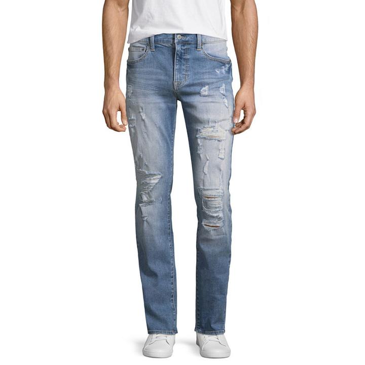 Arizona Skinny Flex Denim-light Intense Damage