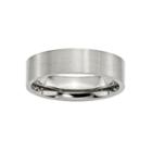 Personalized Mens 6mm Stainless Steel Wedding Band