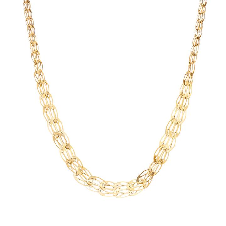 10k Gold Solid Link 18 Inch Chain Necklace