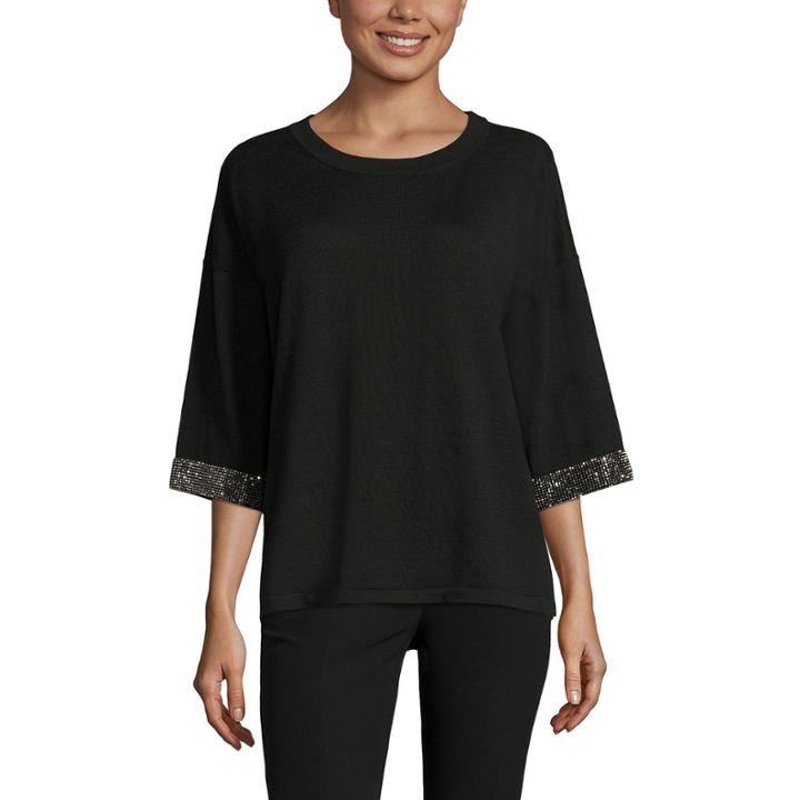 By Artisan Long Sleeve V Neck Pullover Sweater