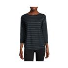 Made For Life Long Sleeve Crew Neck Stripe T-shirt-womens Talls