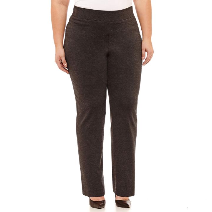 Black Label By Evan-picone Slim Fit Trousers Plus