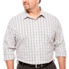 Van Heusen Long Sleeve Non-iron Button-front Traveler Shirt- Big And Tall