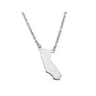 Personalized Sterling Silver California Pendant Necklace