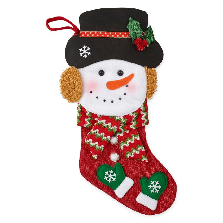 North Pole Trading Co. Snowman Christmas Stocking