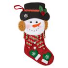 North Pole Trading Co. Snowman Christmas Stocking