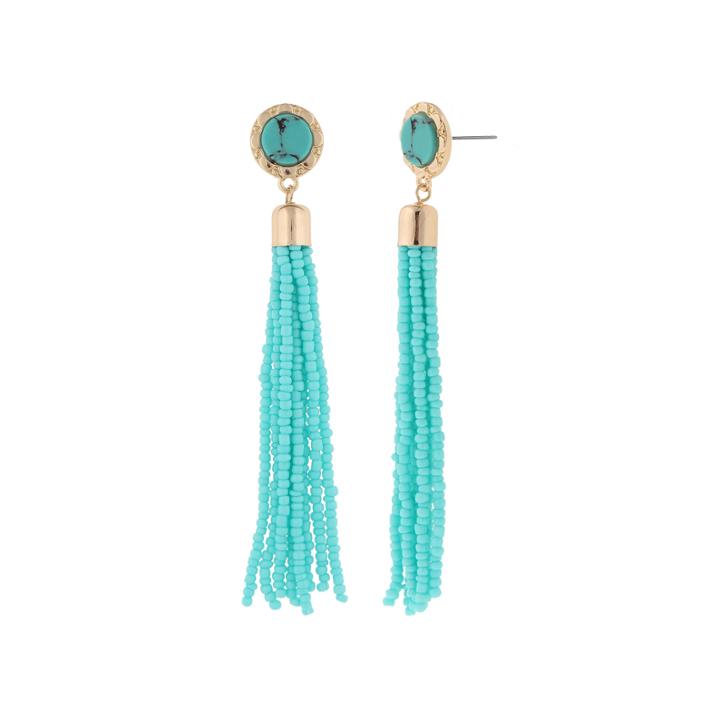 Decree Green Drop Earrings