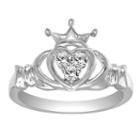 Womens 1/5 Ct. T.w. White Diamond Sterling Silver Promise Ring