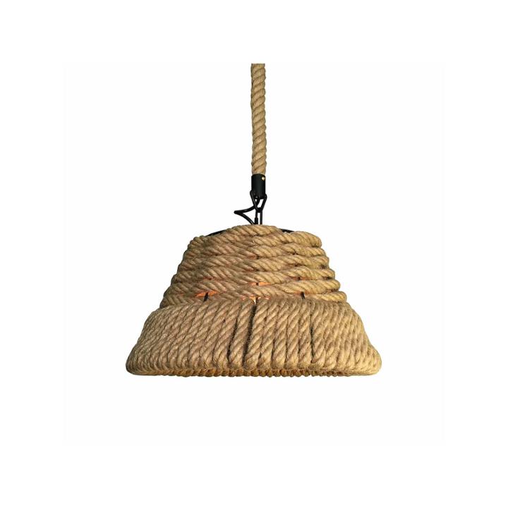 Warehouse Of Tiffany Sapphira 1-light Hemp Rope 16-inch Edison Chandelier With Bulb
