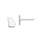 Personalized Sterling Silver Georgia Stud Earrings