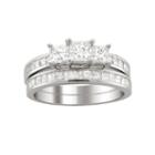 Womens 2 Ct. T.w. White Diamond Platinum Bridal Set