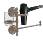 Allied Brass Que New Collection Hair Dryer Holderand Organizer