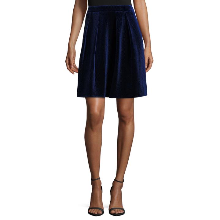 Worthington Novelty Pleated Full Skirt