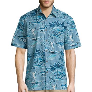 Island Shores Short Sleeve Printed Camp Shirt