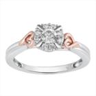Hallmark Bridal Womens 1/2 Ct. T.w. Round White Diamond 10k Gold Engagement Ring