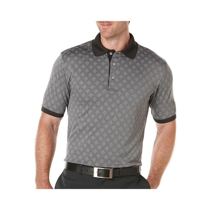 Pga Tour Jacquard Argyle Polo