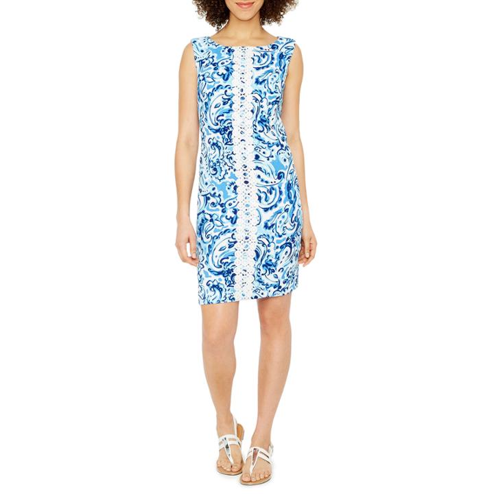 Jessica Howard Sleeveless Paisley Shift Dress