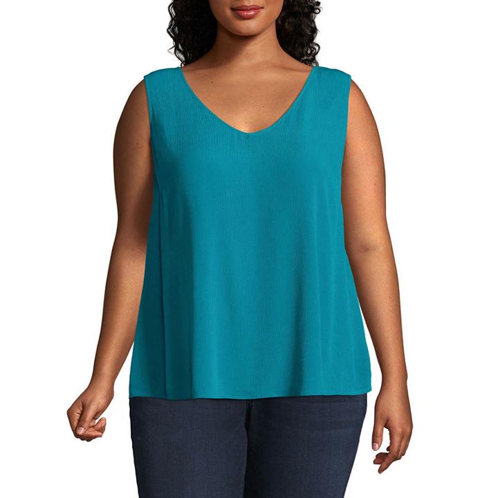 A.n.a Woven Tank Top - Plus