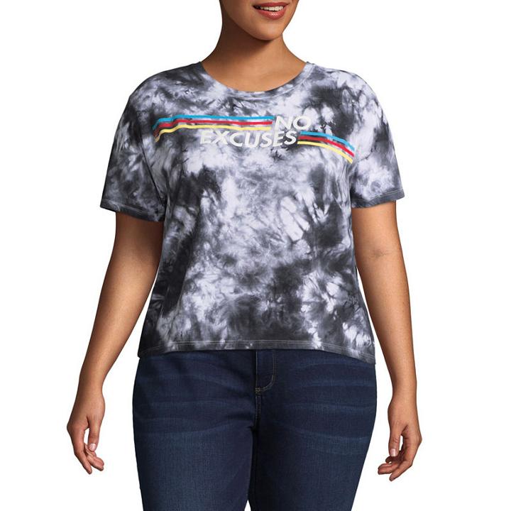No Excuses Cropped Tee - Juniors Plu