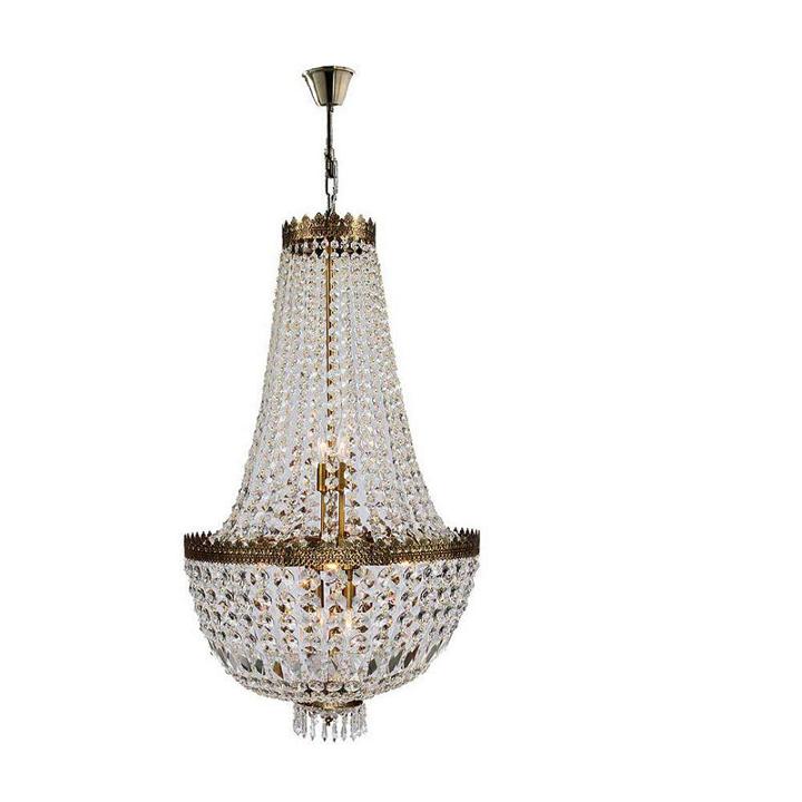 Metropolitan Collection 8 Light Antique Bronze Finish And Clear Crystal Chandelier
