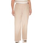 Alfred Dunner Woven Flat Front Pants-plus (27.5)