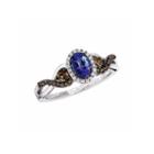 Levian Corp Le Vian Womens 1/2 Ct. T.w. Blue Tanzanite 14k Gold Cocktail Ring
