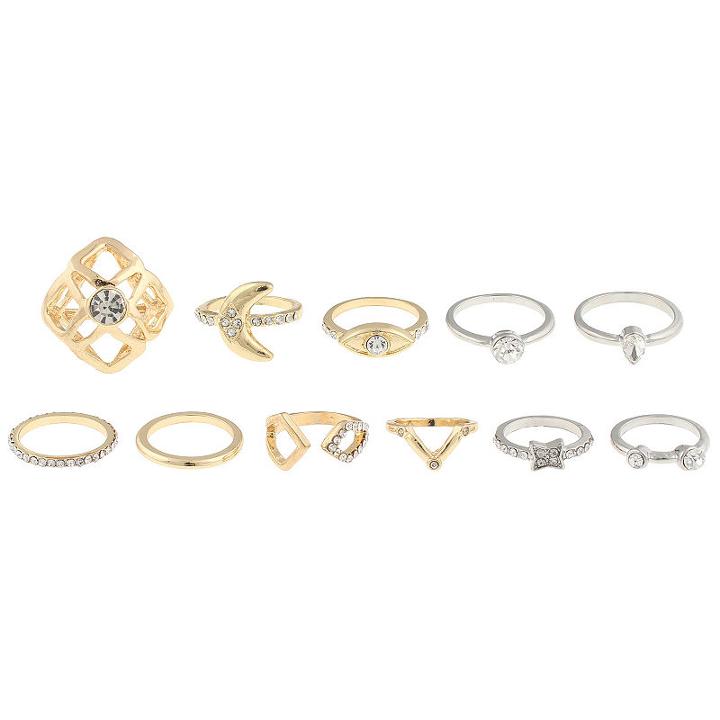 Decree Womens Clear Cocktail Ring