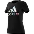 Adidas Adidas Bos Camo Gtp Short Sleeve Crew Neck T-shirt-womens