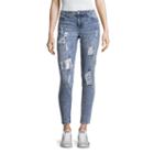 Almost Famous Skinny Fit Destructed Bling Jean-juniors