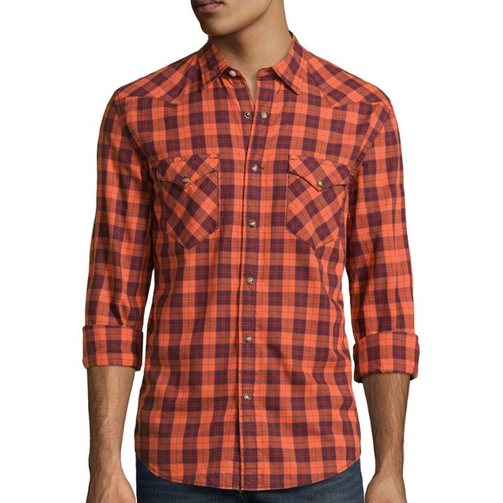 Arizona Long-sleeve Western Poplin Woven Shirt