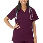 F3 By White Swan Ladies 2 Pocket V Neck Plus