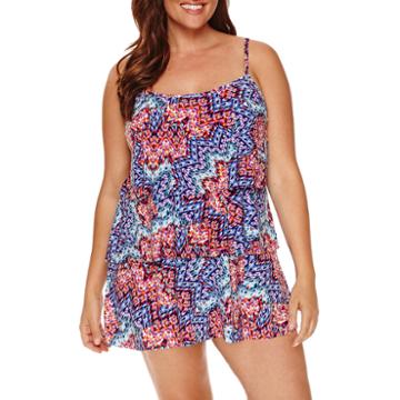 Jamaica Bay Euphoria Triple-tier Swimdress