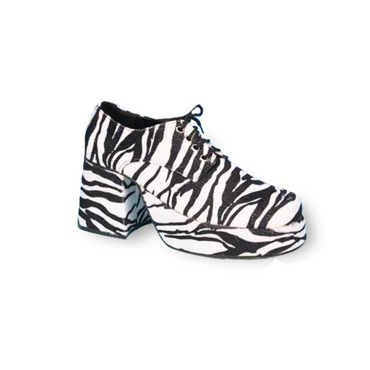 Platform Men's Shoe Zebra Costume Accessory