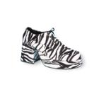 Platform Men's Shoe Zebra Costume Accessory