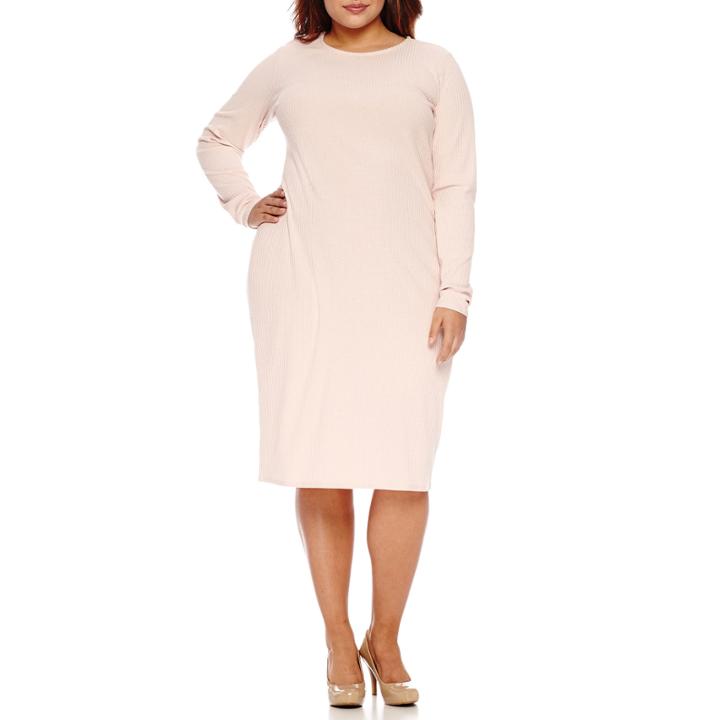 Belle + Sky Long Sleeve Bodycon Dress-plus