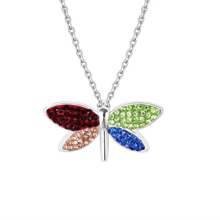 Sparkle Allure Crystal Kingdom Critters Womens Multi Color Round Pendant Necklace